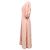 Vestido midi V-neck Zimmermann en lino rosa Melocotón - vista 2