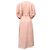 Vestido midi V-neck Zimmermann en lino rosa Melocotón - vista 3