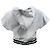 Sudadera corta Alexander Wang T. en terciopelo gris - vista 3