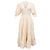 Vestido midi con volantes Wilda de algodón crema de Ulla Johnson Blanco Crudo