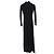 Balenciaga Ripp-Turtleneck-Maxikleid aus schwarzer Viskose
