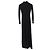 Balenciaga Ripp-Turtleneck-Maxikleid aus schwarzer Viskose - Ansicht 2