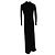 Balenciaga Ripp-Turtleneck-Maxikleid aus schwarzer Viskose - Ansicht 5