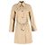 Abrigo trench de algodón beige con cinturón de cadena Michael Michael Kors