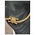 Céline Bracciale articolato Celine Triomphe in metallo dorato D'oro Metallico - vista 13