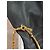Céline Bracciale articolato Celine Triomphe in metallo dorato D'oro Metallico - vista 14