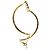 Céline Bracciale articolato Celine Triomphe in metallo dorato D'oro Metallico - vista 2