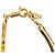 Céline Bracciale articolato Celine Triomphe in metallo dorato D'oro Metallico - vista 5