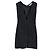 Abito Mini V-neck Anine Bing in Seta Nera Nero
