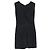 Abito Mini V-neck Anine Bing in Seta Nera Nero - vista 2
