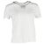 Camiseta de algodón blanco con cuello adornado Maje Crudo