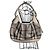 Burberry House Check graues/beiges Canvas Schultertasche