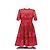 Vestido rojo bordado de algodón Elie Saab Roja
