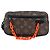 Borsa Clutch Volga Monogramma Solare Louis Vuitton Marrone Nero Arancione