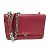Borsa a spalla in pelle rossa Prada Rosso