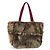 Borsa a spalla in pelliccia di coniglio Chanel Marrone Rosso - vista 2