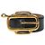 Hermès Hermes Vintage Logo Gürtel Schwarz Golden