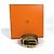 Hermès Hermes Vintage Logo Gürtel Schwarz Golden - Ansicht 18