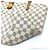 Borsa a Spalla Louis Vuitton Damier Azur Salina PM Bianco - vista 4