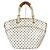 Borsa a Spalla Louis Vuitton Damier Azur Pompron GM Bianco - vista 2