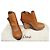 Botas de salto plataforma Chloé em couro marrom claro Castanho claro - vista 10