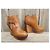 Botas de salto plataforma Chloé em couro marrom claro Castanho claro - vista 4