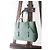 Borsa Alaïa Mina in pelle verde - vista 4
