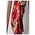 Foulard Dior in seta rosso e giallo floreale - vista 4