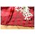 Foulard Dior in seta rosso e giallo floreale - vista 6