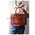 Hermès borsa a mano Drag in pelle camel Cammello - vista 14