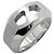 Hermès Hermes Delta Edelstahlring Silber