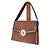 Borsa Hermès Attelle in tela e pelle box marrone