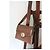 Borsa Hermès Attelle in tela e pelle box marrone - vista 2