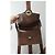 Borsa Hermès Attelle in tela e pelle box marrone - vista 7