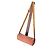 Borsa Céline in suede rosa con logo Triomphe
