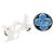 LOUIS VUITTON Spilla Comics metallo Bianco MP3311 LV Auth 122853