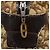 Bolsa de mão em lona Trotter Christian Dior marrom ouro Auth 120616 Dourado - vista 11