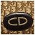 Bolsa de mão em lona Trotter Christian Dior marrom ouro Auth 120616 Dourado - vista 17