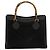 Bamboo Borsa a mano GUCCI in bambù in suede nero e oro Auth mr1297 D'oro - vista 2