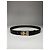 Céline Cintura in pelle nera Vintage Celine Paris Sport Nero - vista 4