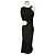 Maje Spitzenkleid lang schwarz