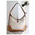 Bolso de mano Hermès Trim de lona beige y cuero camello - vista 4