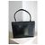 Borsa a mano Hermès Engrenage in pelle box nera Blu navy - vista 9