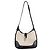 Borsa a mano Hermès Trim in pelle blu navy e tela ecru Beige