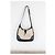 Borsa a mano Hermès Trim in pelle blu navy e tela ecru Beige - vista 2