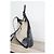 Borsa a mano Hermès Trim in pelle blu navy e tela ecru Beige - vista 7