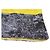 Parosh Top in seta con paillettes blu e giallo senza maniche M Multicolore - vista 6