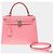 Hermès Sac HERMES Kelly 25 en Cuir Rose - 102663 - vue 4