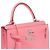 Hermès Sac HERMES Kelly 25 en Cuir Rose - 102663 - vue 8