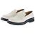 Christian Dior Mocasines de cuero 'Dior Boy' Blanco